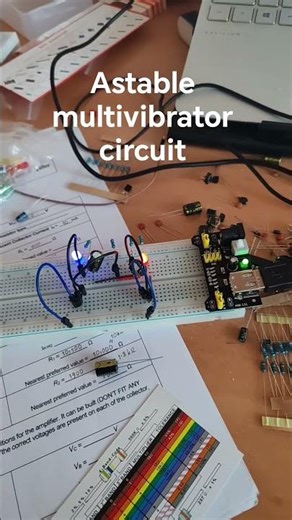 Astable multivibrator circuit