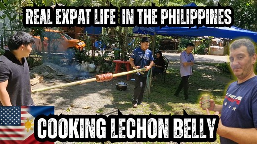 Cooking Lechon Belly Over Hot Coals 🇵🇭 | Real Expat Life Weekend Family Gathering in the Philippines This weekend we cooked something every Filipino family loves — lechon belly! When you don’t need (or can’t get) a full lechon, this is the perfect alternative. My brother-in-law tried cooking lechon belly over hot coals for the first time, and it turned out juicy, tender, and packed with classic Filipino flavors like garlic and lemongrass. Moments like this are what I love about living in the P