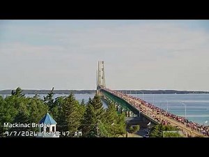 Mackinac Bridge Walk 2026 Timelapse