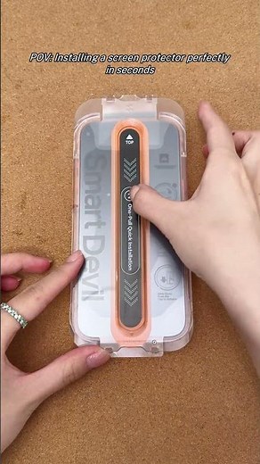 Installing a screen protector perfectly in seconds#smartdevil #smartphone #tech #reels #fyp #shorts