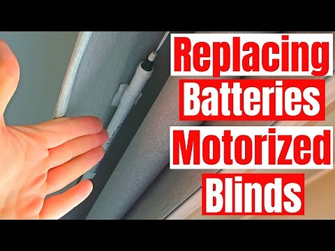 MOTORIZED AND AUTOMATED SMART SHADES CONTROLLED WITH SOMFY AND ALEXA! BATTERY REPLACEMENT - EASY!