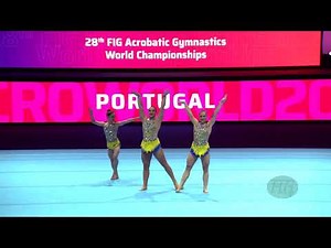 Portugal 1 (POR) - 2022 Acrobatic Worlds, Baku (AZE) - Dynamic Qualification Women's Group