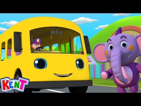 Wheels on the Bus by Kent the Elephant | Nursery Rhymes For Kids | Cartoon Candy