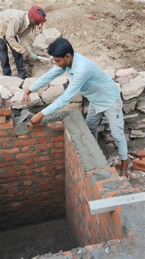 The correct method of selecting and constructing a septic tank #brickwork #sitework #viral