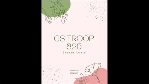 Holmdel Troop 826 Bronze Award 2025-2026 | Gina M. M.