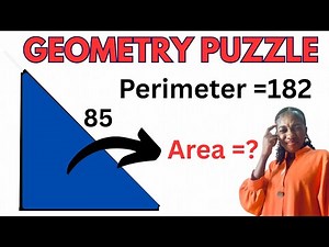 How To Solve A Tricky Geometry Puzzle #geometry #geometrychallenge