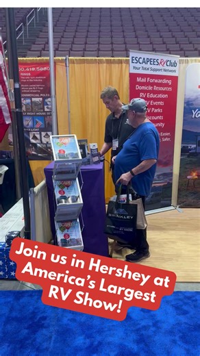 We're going to America's Largest RV Show in Hershey PA - we'll be in booths 110 & 111! Stop by and say hello! | Escapees RV Club