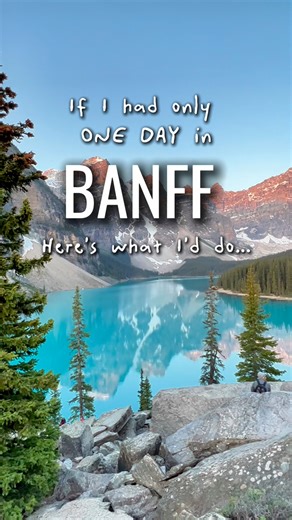 If I only had one day in Banff, here’s exactly how I’d spend it and what it would cost. Morning: - Sunrise at Moraine Lake (shuttle: ~$100 per person $35 to Lake Louise) - Lake Louise to take in the views - Optional: Canoe on Lake Louise (~$170 per canoe, fits up to 3 adults) Late Morning to Afternoon: - Hike the Plain of Six Glaciers Trail (14 km round trip, moderate) - Stop for a snack or light lunch at the teahouse (~$25) - Ride the Lake Louise Gondola (~$63 per adult) for epic views and pote