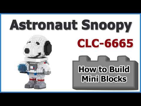 How to Build Blocks Astronaut Snoopy - Chaolechuang CLC-6665 Instructions Specifications