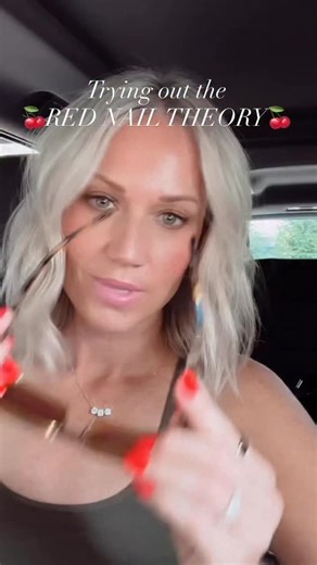 Never thought I could love it till I did. Shade is DND “Ferrari Red” ❤️. Are you a red nail gal or more natural?? | The HAC Life with Mandy Sims