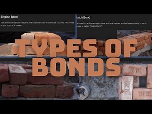 Types of bonds in brick masonry |Civil Engineering