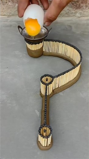 Amazing Egg Fry on Matchsticks 🔥 | Viral Cooking Hack #Shorts #shortvideo #viralvideo