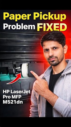 HP Printer Paper Pickup Problem FIXED 😱 | M521dn Roller Solution