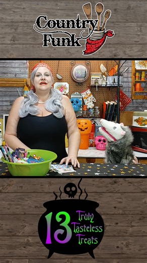 Truly Tasteless Blooper Reel! Proving that we don't know how to do intros! #bloopers #outtakes #countryfunk #puppets #cookingshow #silly #happyhalloween | Country Funk