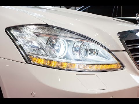 Mercedes S-Class W221 headlights upgrade to facelift