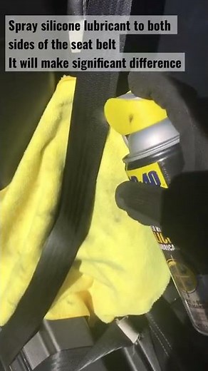 How to fix a seat belt, slowly retracting or stuck