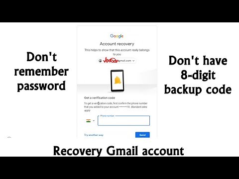 Recovery Gmail account without 8-digit code and password | No Remember password, No 8-digit code