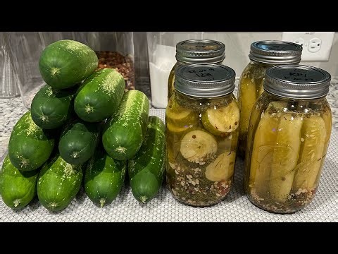 How to Step by Step and How i Pickled and Preserved my Homegrown Cucumbers 🥒