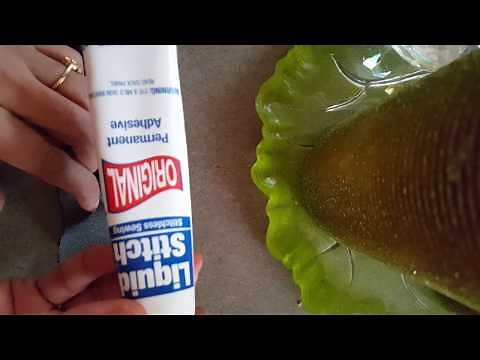 How to use fabric glue on Velcro easy way