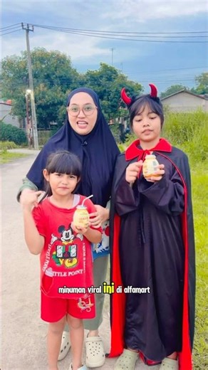 Mama Zain's martabak flavored milk was taken by Arin and Kanaya