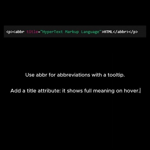 HTML Lesson episode 36: The abbr Tag for Abbreviations