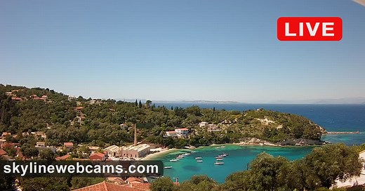 Live Cam Loggos Bay - Paxos | SkylineWebcams