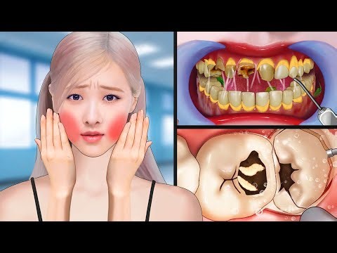 ASMR How To Best Treatment Tooth Decay and Porcelain Teeth Process | ASMR Satisfying