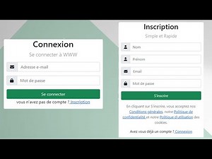Bootstrap5 : Création d'une Page d'Inscription et de Connexion Professionnelle avec Bootstrap5