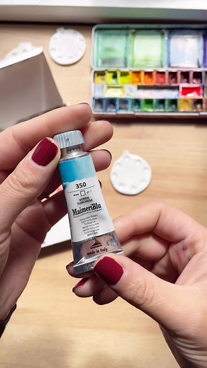 🎨 Watercolor in tubes usually have less fillers and a higher pigment ratio than watercolor in pans which means you only need a small amount to get painting right away 🎨 | Painted Wildflowers