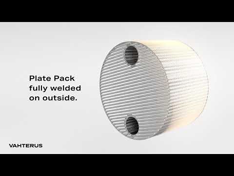 Vahterus Plate & Shell Heat Exchanger - Plate Pack Construction