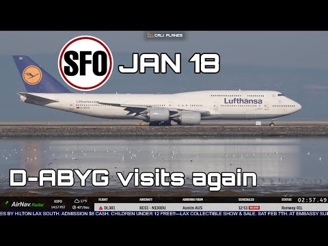 KSFO LIVE | JAN 18, 2026 | SAN FRANCISCO INT AIRPORT LIVE STREAM WEBCAM IRL