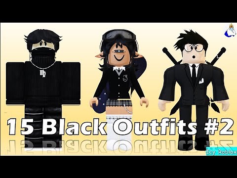 15 Black Outfits Roblox (Part #2)