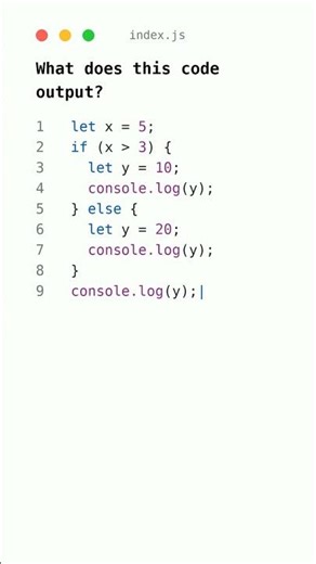 🤯 Why Does This JavaScript Code Break? 💥 #javascripttutorial #coding #shorts