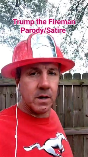"New parody drop!‘They Call Me The Fireman’… but this version has Air Force One and a different kind of hose-down. 🚒✈️ (Yes, that’s a shaving cut on my chin and a nice Fire Chief prop on my head—we keep it professional here). Full video in the reel!" #PoliticalParody #TrumpParody #ConservativeHumor #satire #trump | Steve Spell II