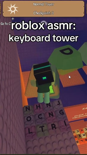 roblox asmr: keyboard tower #roblox