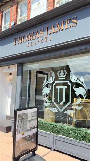 The heart of inspiration, our showroom. Discover the beauty of bespoke through timeless design and superior craftsmanship. Visit us at 92 Water Lane if you’d like to explore our kitchen collections and take home a beautifully curated brochure, designed to inspire your next project. Please note that our showroom will be open as usual tomorrow, but will be closed this upcoming Monday (25th August) for the bank holiday. #kitchenshowroom #luxurykitchen #kitchendesigners | Thomas James Bespoke Kitche