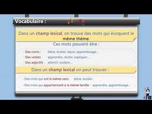 Le champ lexical