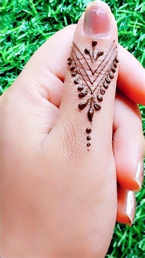 Easy finger mehndi design l thamb finger mehendi design l simple stylish Henna design l finger Henna