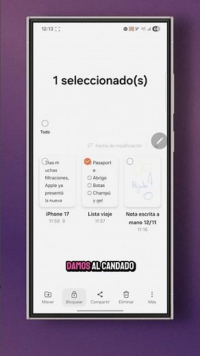 How to easily lock notes in Samsung Notes 🔐 #samsung #tips