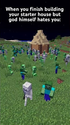 Can’t do ANYTHING in minecraft #minecraftshorts #minecraft #foryou