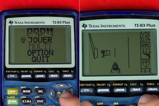 Playing DOOM on a TI-83 Plus Graphic Calculator is Quite the Experience, Here's Why