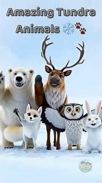 Which Arctic Animal is the Cutest? 🐾❄️ #TundraAnimals #KidsChoice
