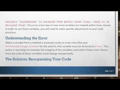 How to Use Variables from a Class in a Switch Button in Android Development