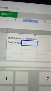 descriptive statistics on an ipad with Numbers