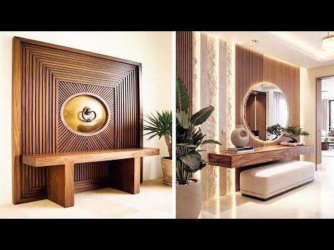 50+ Modern Entryway Design Ideas 2026 | Luxury Wood Wall Art & Backlit Accent wall ✨