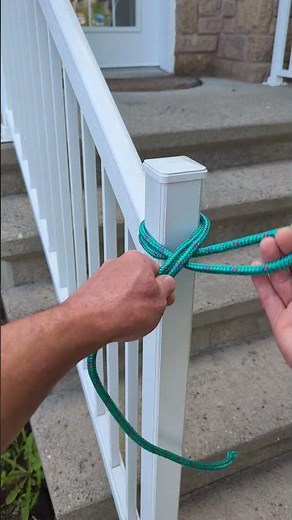 EASIEST knot to HOOK a POST