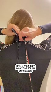 On a scale of 0 to 100%, who else has missed scuba diving so much that they've contemplated extreme measures like this? 😂 🥲 📷 IG 'divewithlaura' | PADI