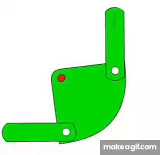 Bell Crank Linkage Mechanism on Make a GIF