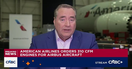 American Airlines orders 310 CFM engines for Airbus aircraft