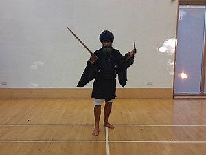 3.7K views · 112 reactions | The elegant sword play of the Saif, the doubled edged sword, combined with a Peshkabz dagger as traditionally taught to women. More video to follow. | Sanatan Shastarvidiya | Facebook
